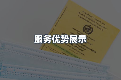 服务优势展示